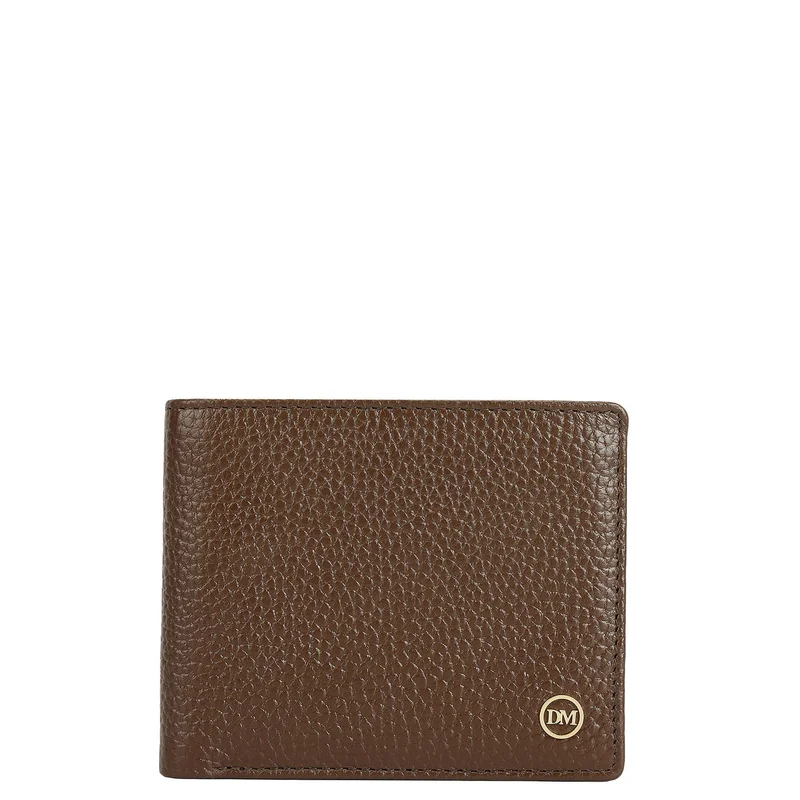 Da Milano Mocha Bifold Leather Mens Wallet